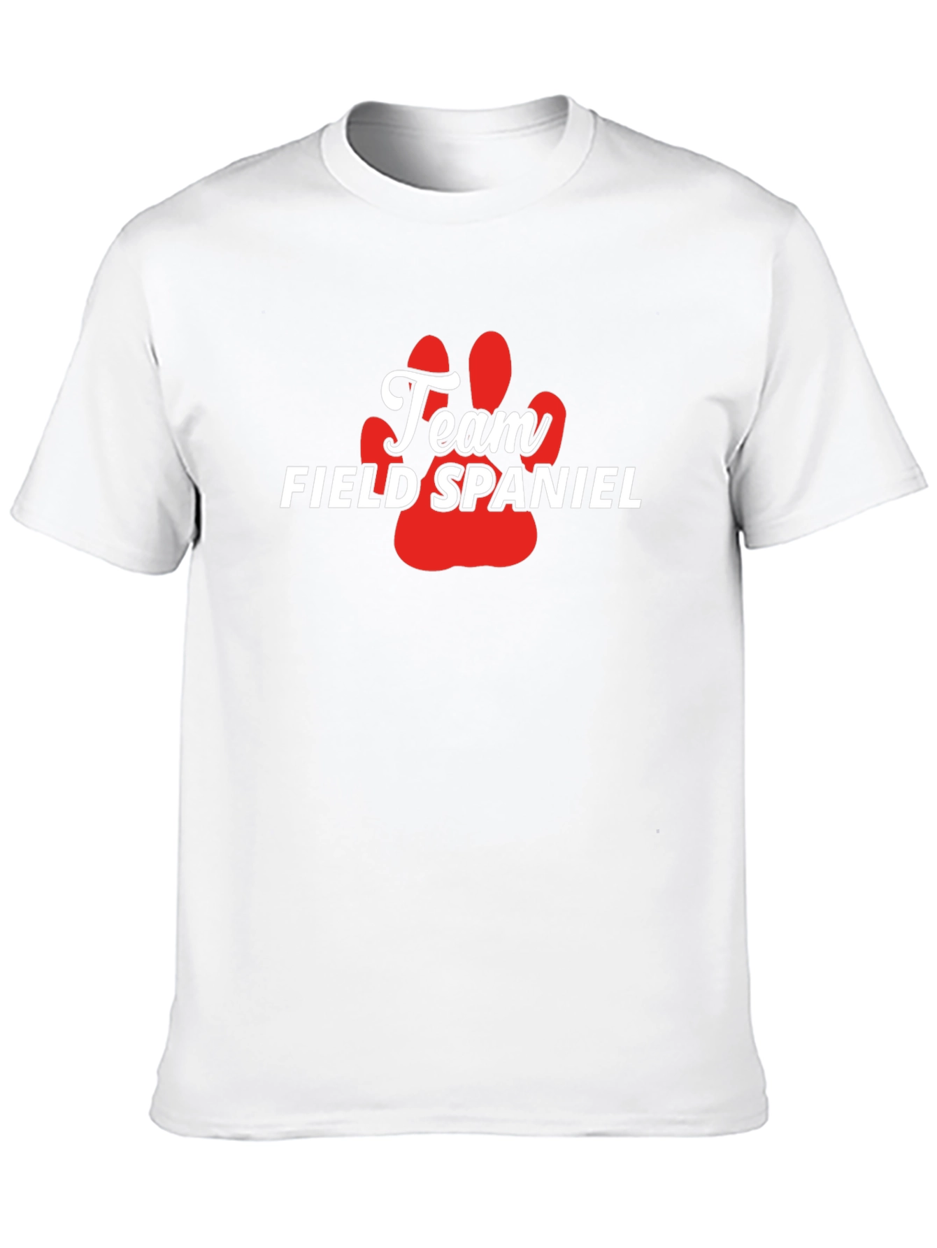 Camiseta Team Field Spaniel - Diseño Pata Perro