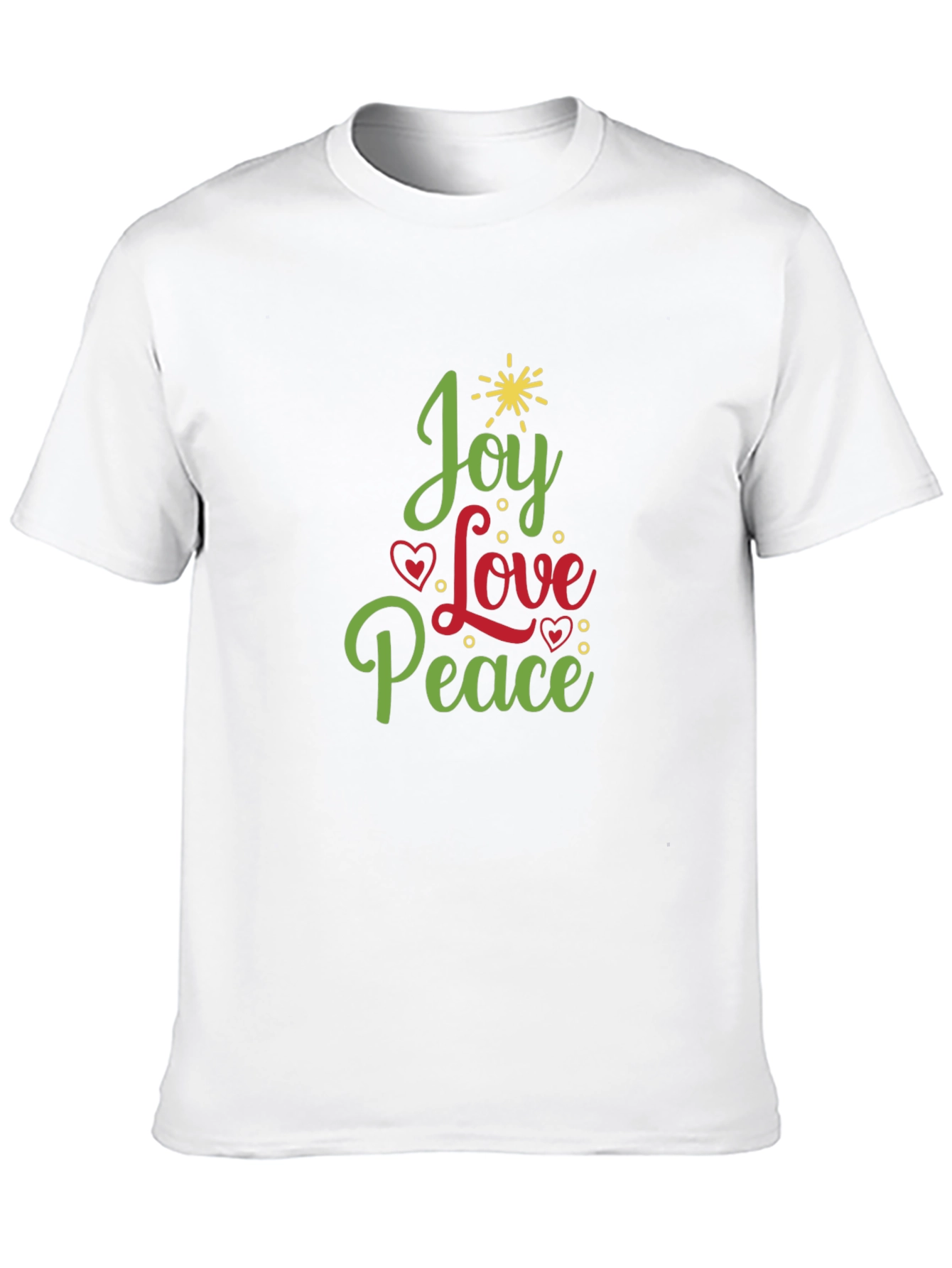 Camiseta Negra Joy Love Peace Festiva