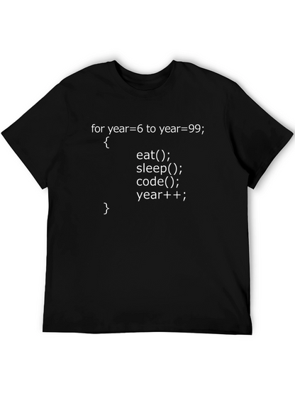 Camiseta Negra con Diseño de Código para Programadores