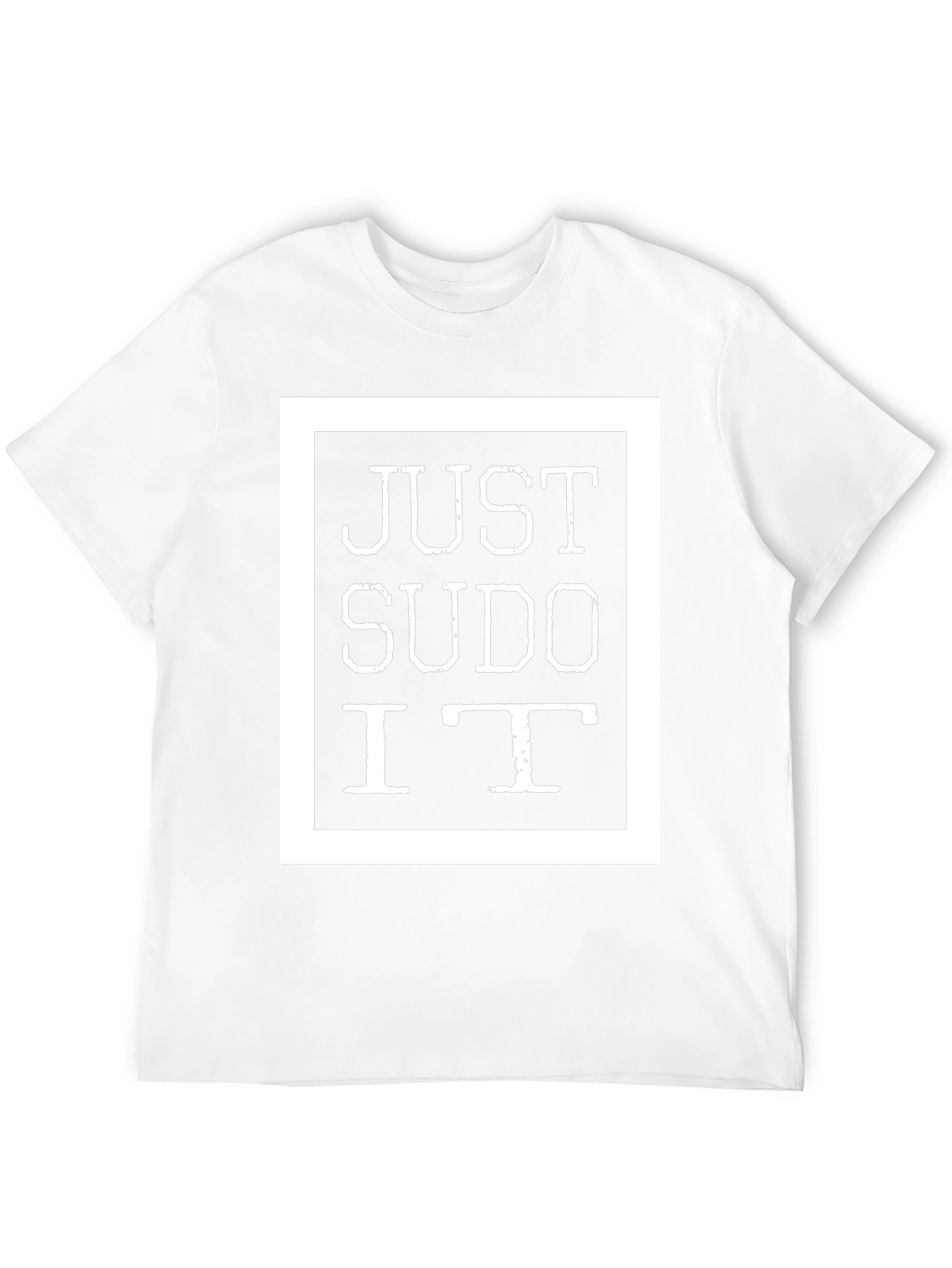 Camiseta Negra Just Sudo It - Informática