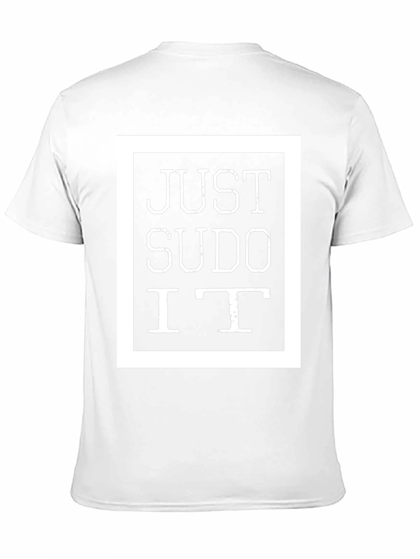 Camiseta Negra Just Sudo It - Informática