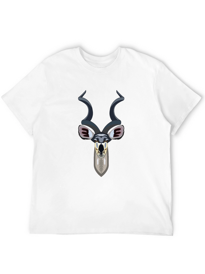 Camiseta Negra con Diseño de Antílope Kudu