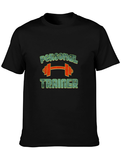 Camiseta Hombre Negra Personal Trainer Gym