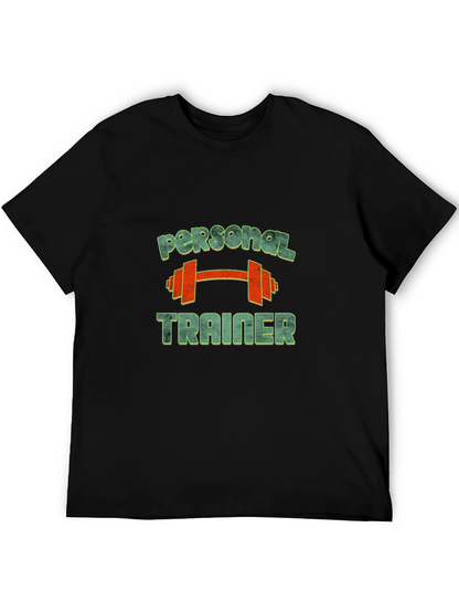 Camiseta Hombre Negra Personal Trainer Gym
