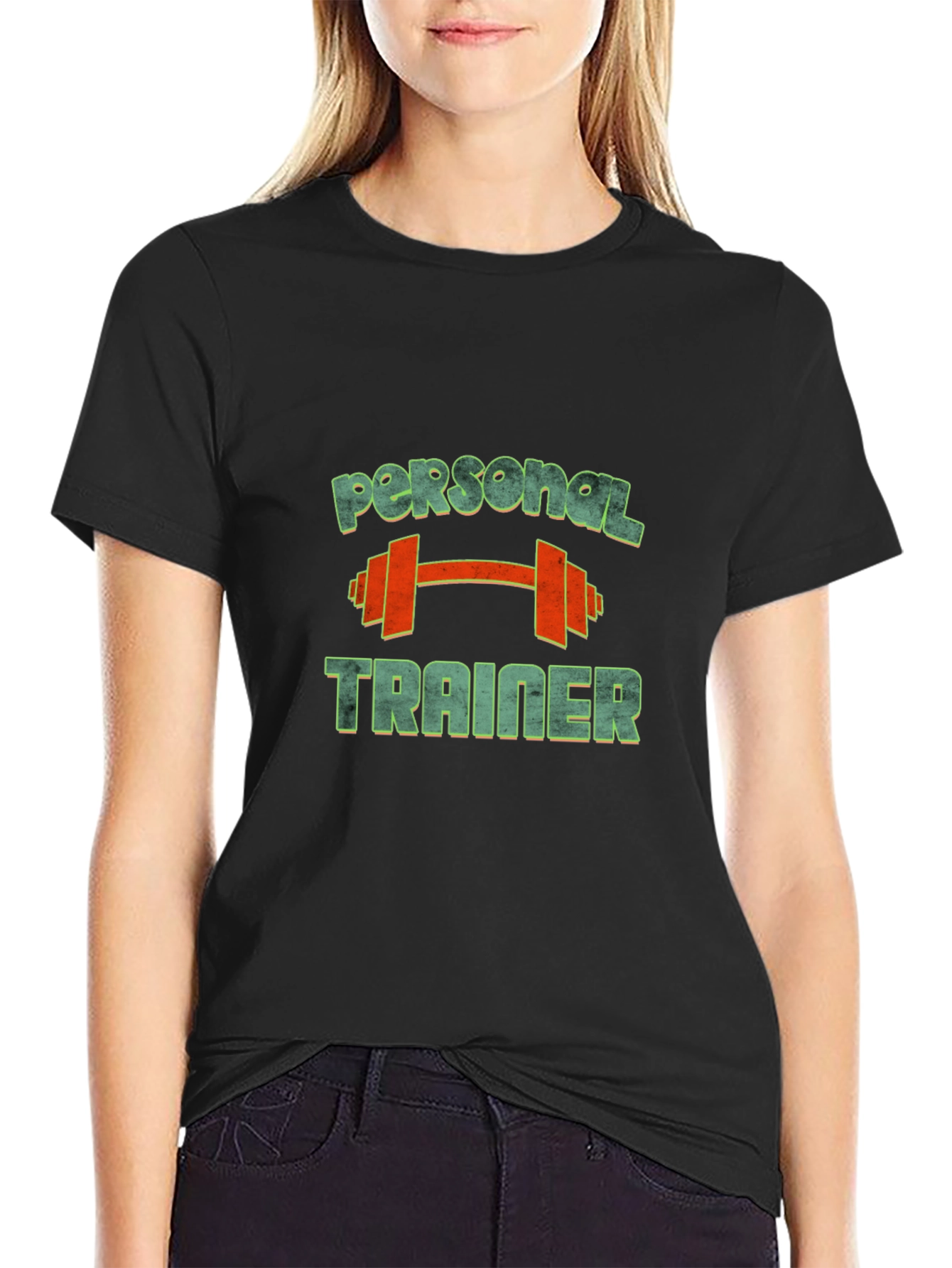 Camiseta Hombre Negra Personal Trainer Gym