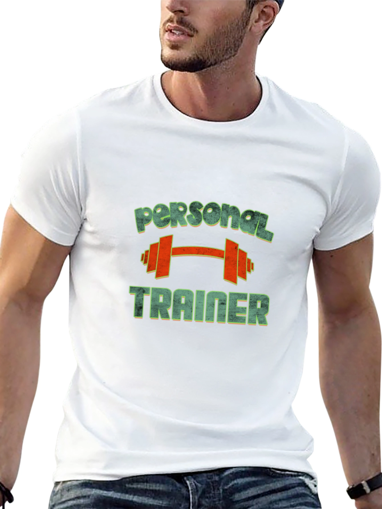 Camiseta Hombre Negra Personal Trainer Gym