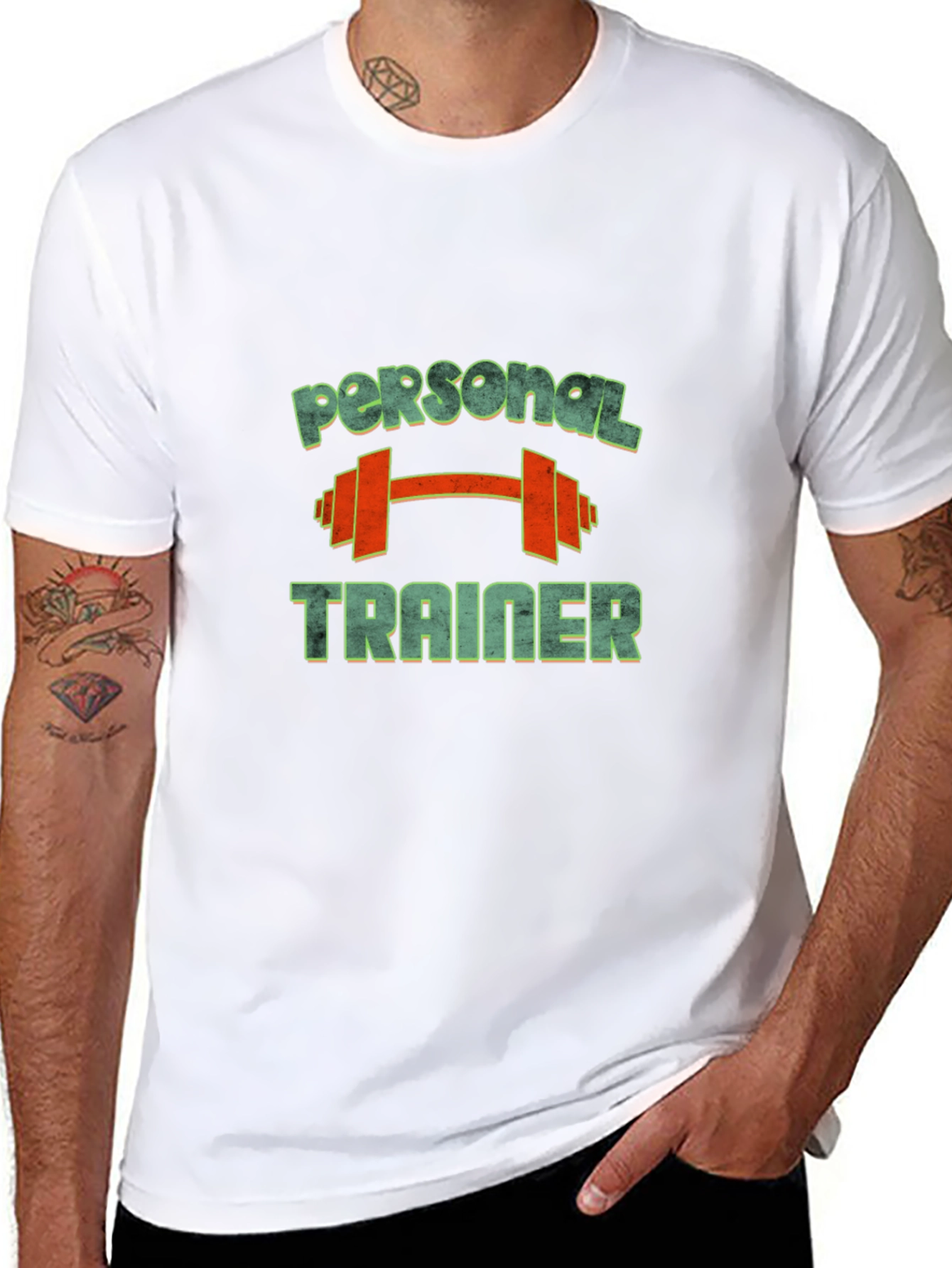 Camiseta Hombre Negra Personal Trainer Gym