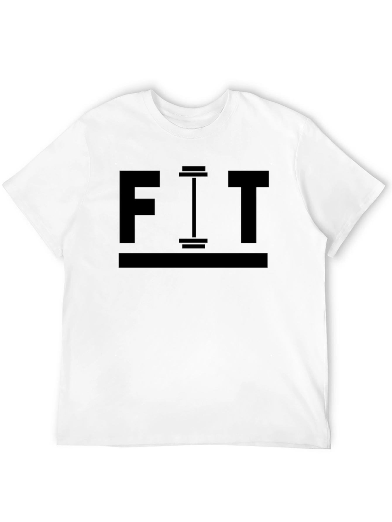 Camiseta Negra Hombre FIT Gimnasio