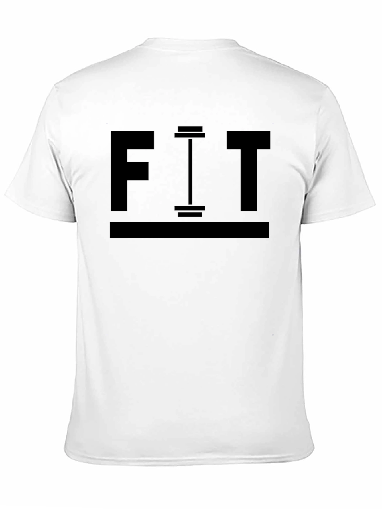 Camiseta Negra Hombre FIT Gimnasio