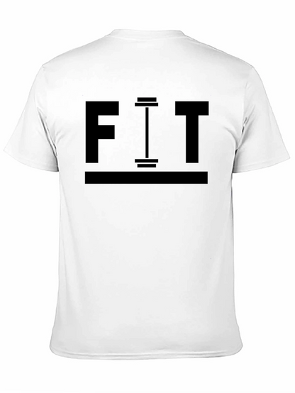Camiseta Negra Hombre FIT Gimnasio