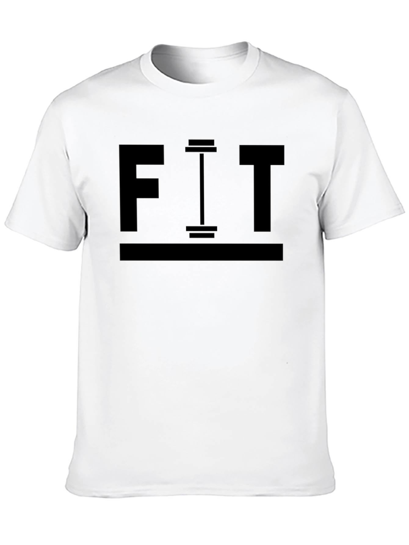 Camiseta Negra Hombre FIT Gimnasio