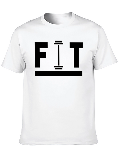 Camiseta Negra Hombre FIT Gimnasio