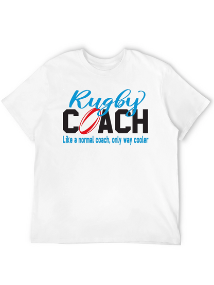 Camiseta Negra Rugby Coach - Estilo Único