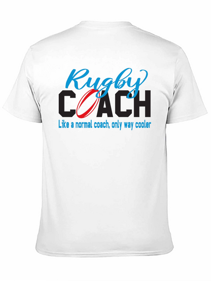 Camiseta Negra Rugby Coach - Estilo Único