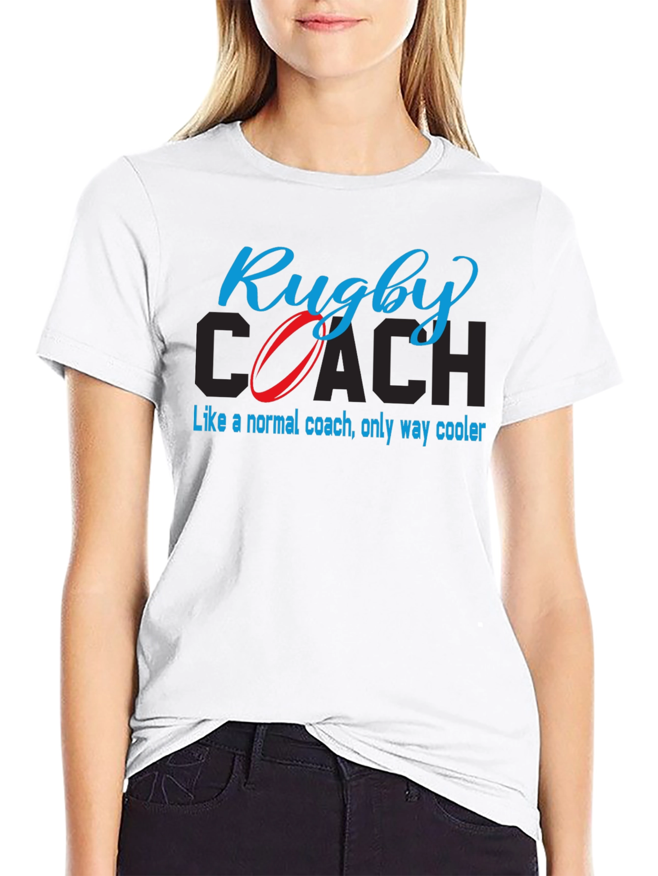 Camiseta Negra Rugby Coach - Estilo Único