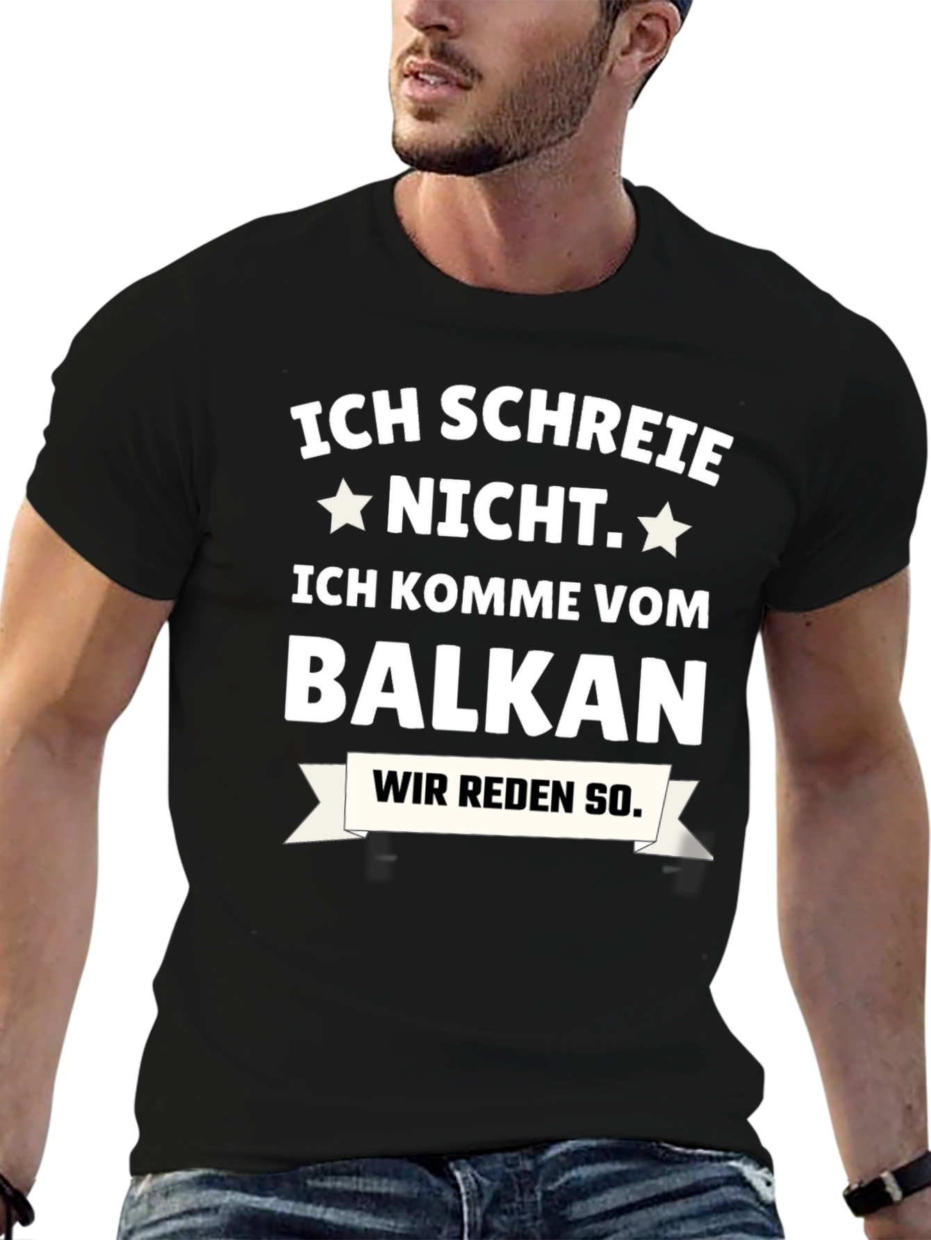 Camiseta Negra: ¡No Grito Soy del Balkan!