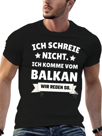 Camiseta Negra: ¡No Grito Soy del Balkan!