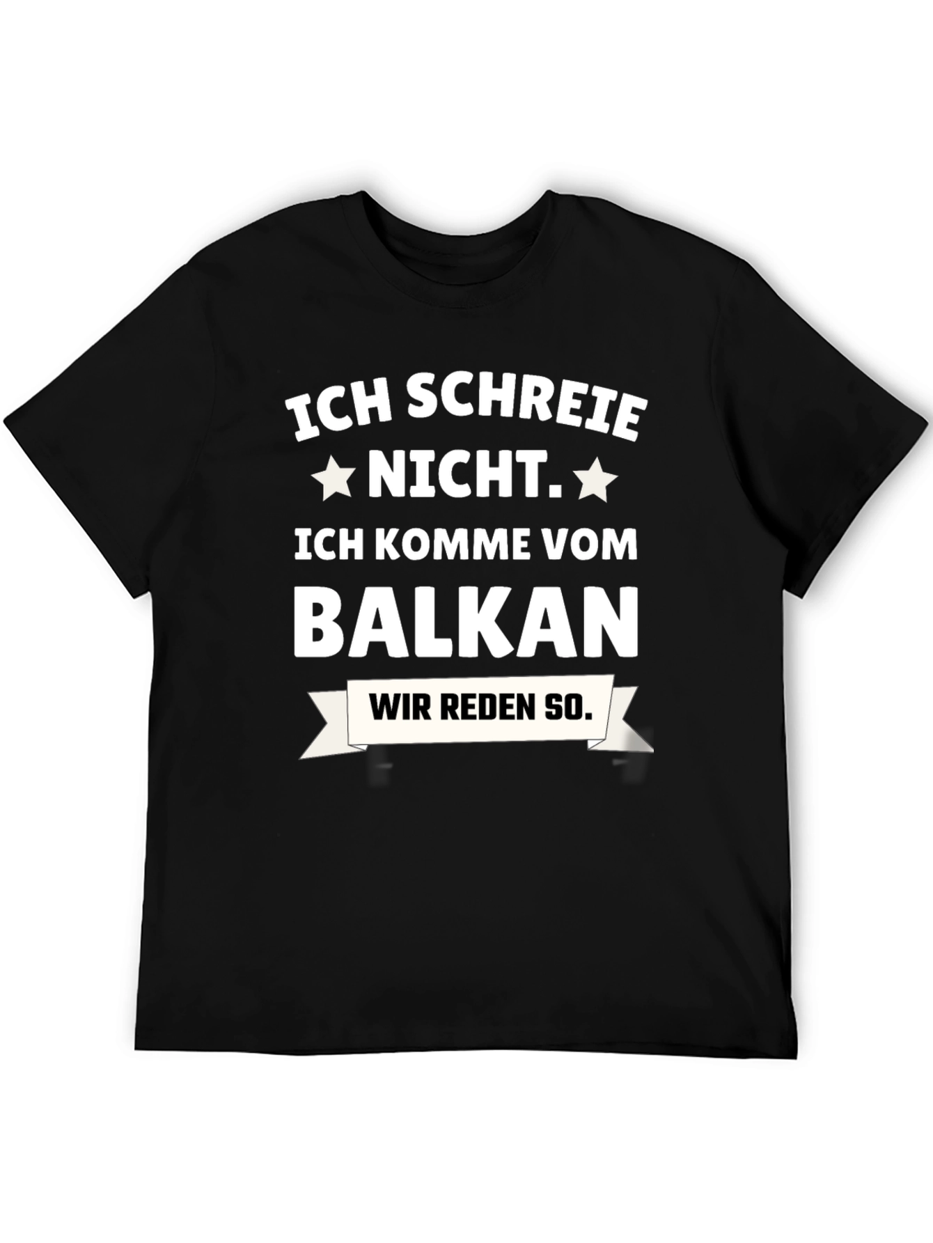Camiseta Negra: ¡No Grito Soy del Balkan!