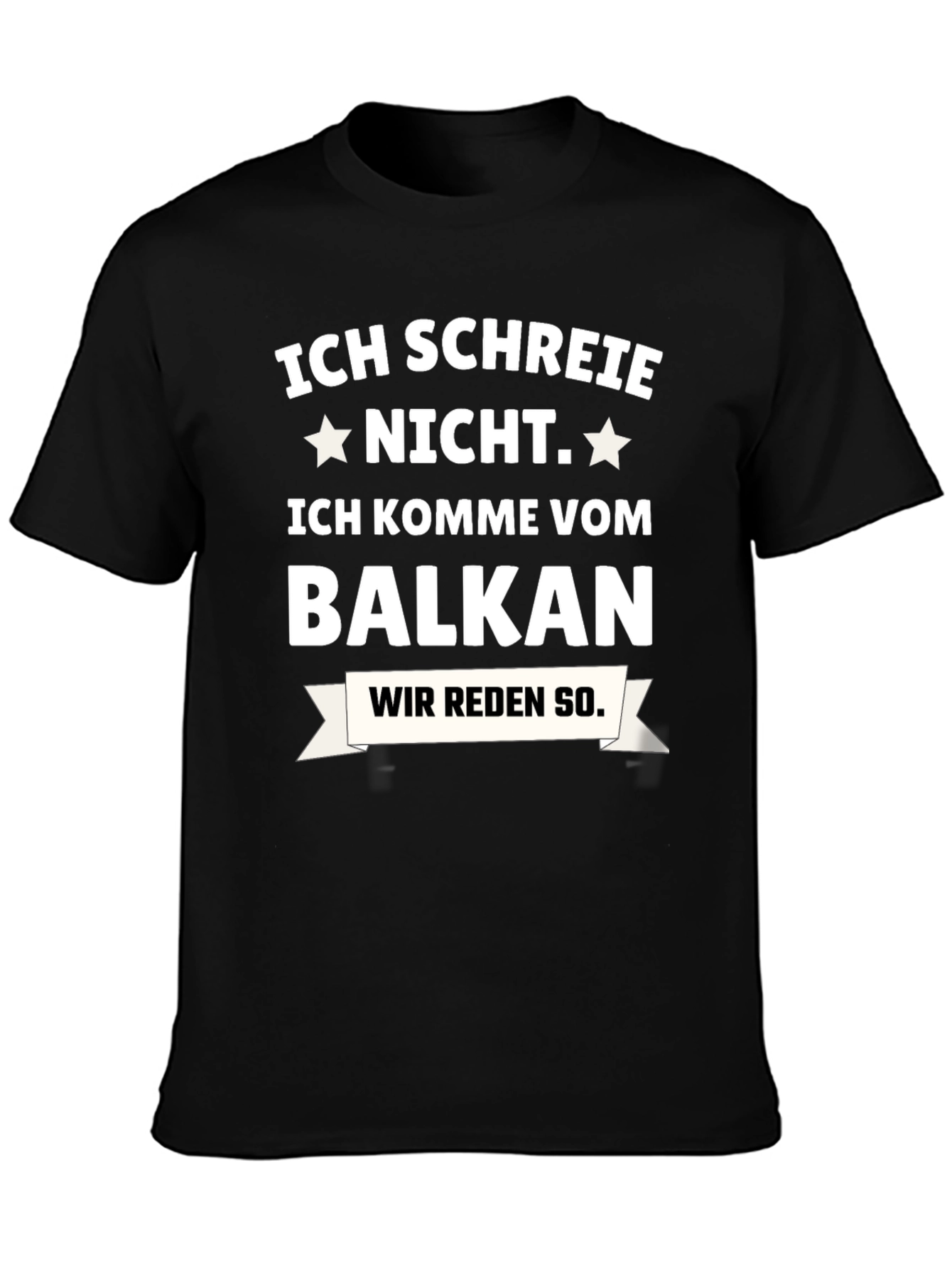 Camiseta Negra: ¡No Grito Soy del Balkan!