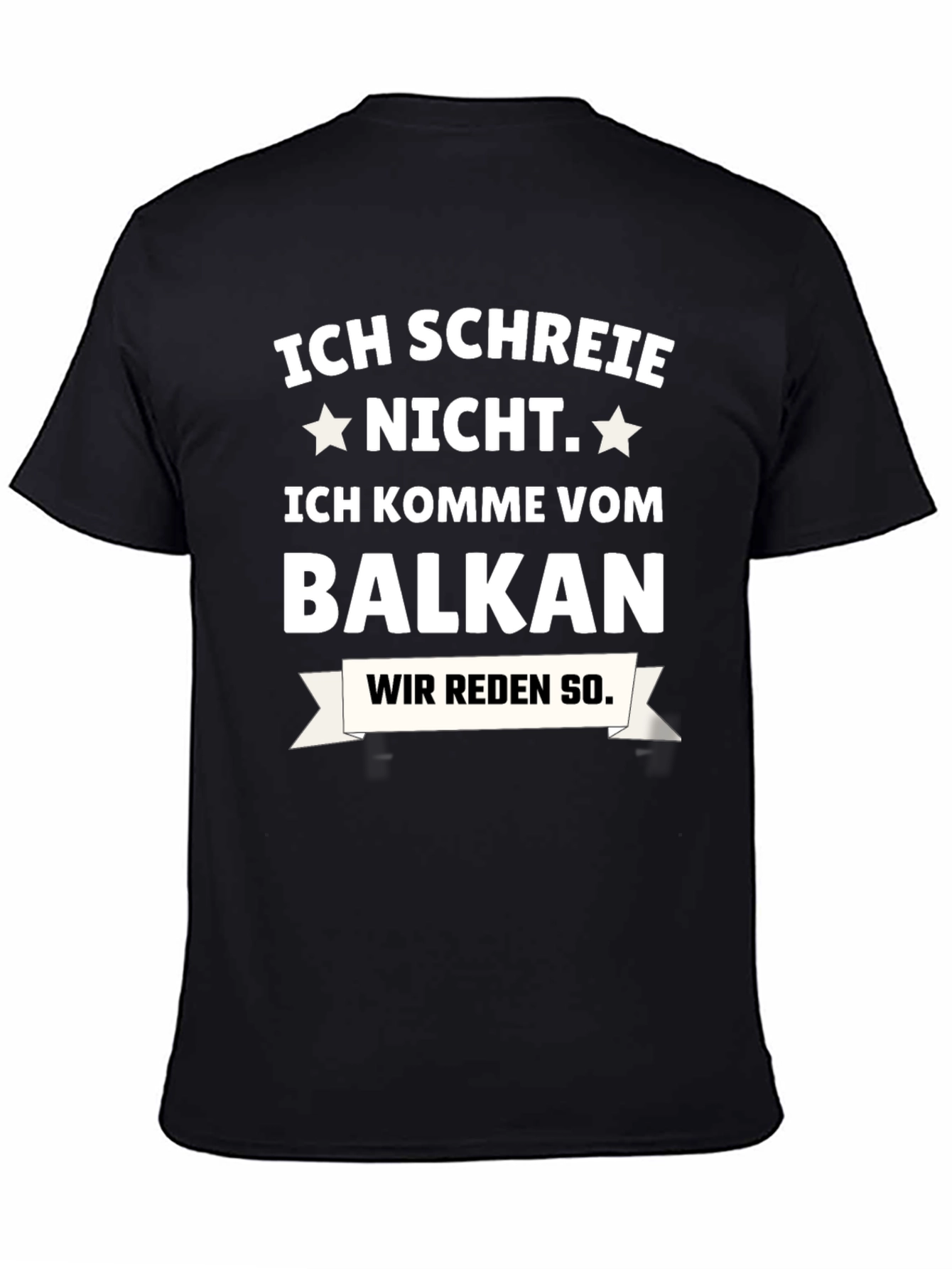 Camiseta Negra: ¡No Grito Soy del Balkan!
