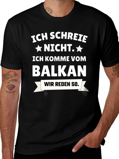 Camiseta Negra: ¡No Grito Soy del Balkan!
