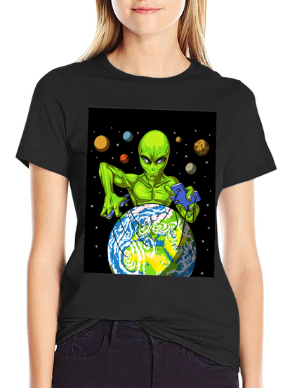 Camiseta Alienígena Dominando la Tierra