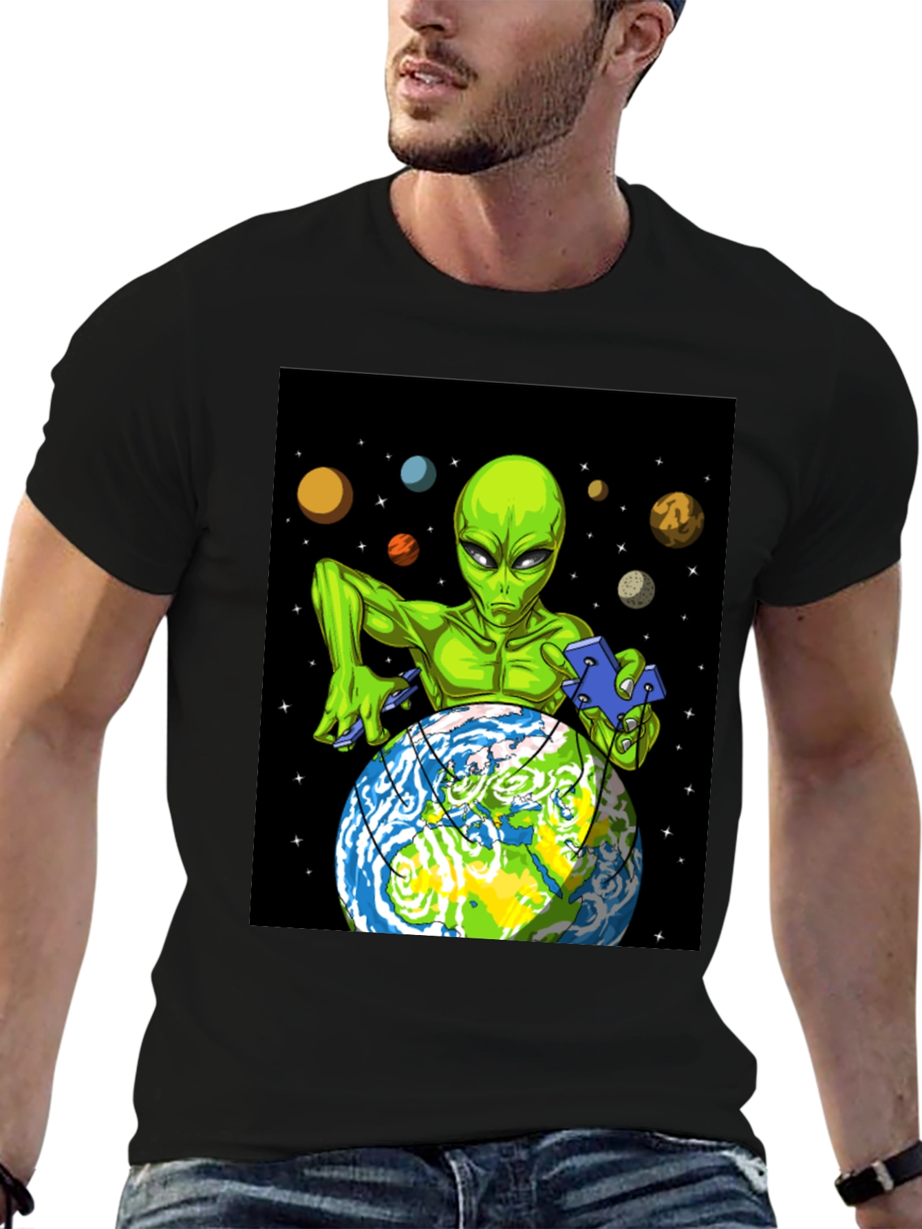 Camiseta Alienígena Dominando la Tierra