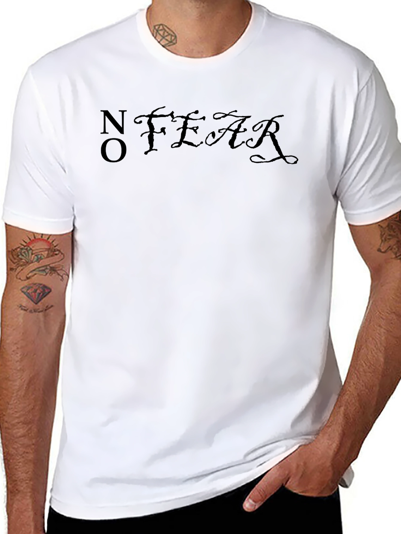 Camiseta Negra Sin Miedo
