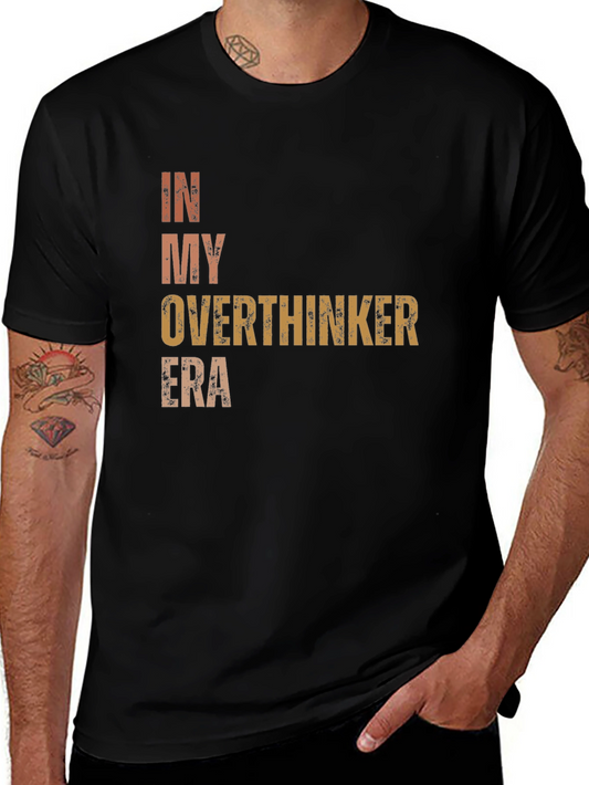 Camiseta Negra In My Overthinker Era Unisex