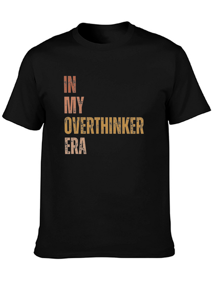 Camiseta Negra In My Overthinker Era Unisex