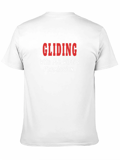 Camiseta Hombre - Deslizándose con permiso de mi esposa