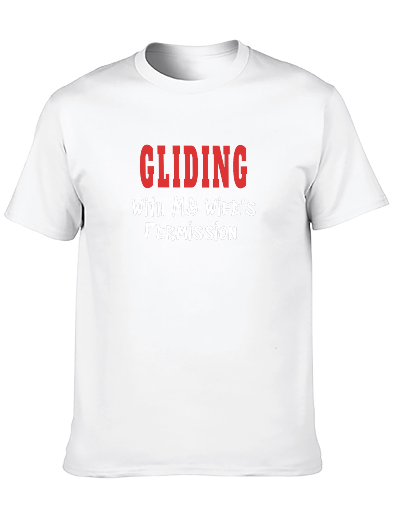 Camiseta Hombre - Deslizándose con permiso de mi esposa