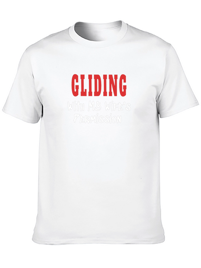 Camiseta Hombre - Deslizándose con permiso de mi esposa