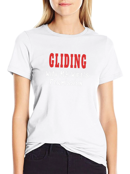 Camiseta Hombre - Deslizándose con permiso de mi esposa