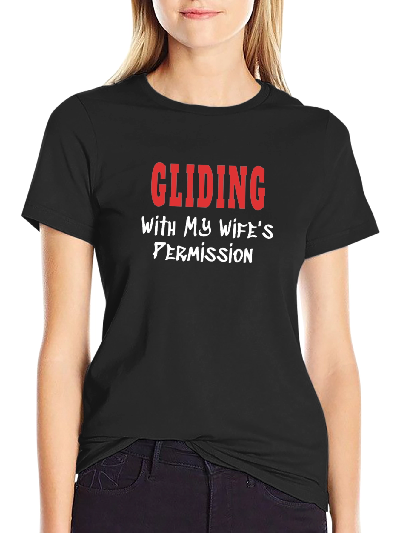 Camiseta Hombre - Deslizándose con permiso de mi esposa