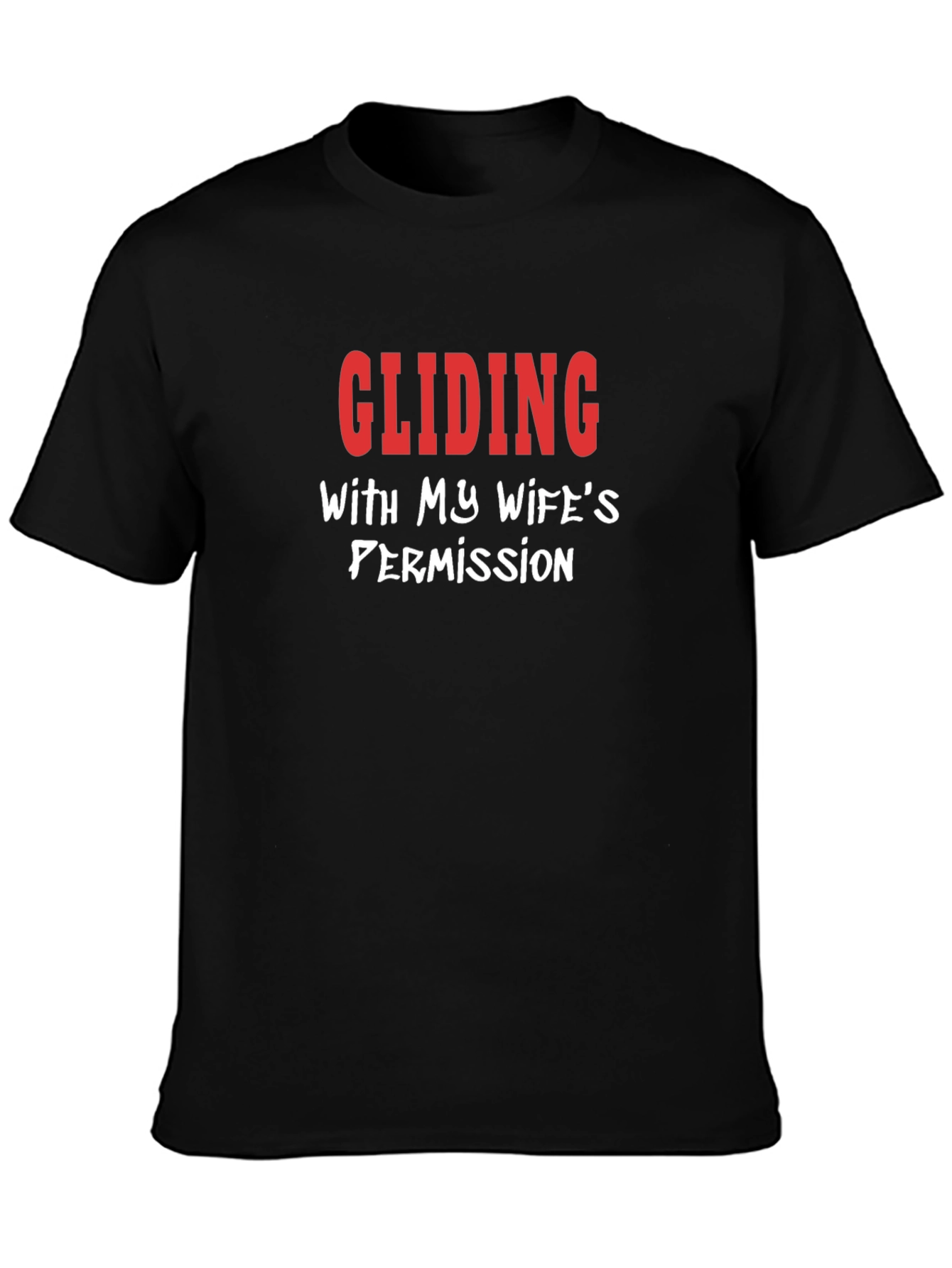 Camiseta Hombre - Deslizándose con permiso de mi esposa
