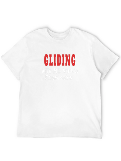 Camiseta Hombre - Deslizándose con permiso de mi esposa