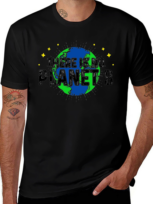Camiseta Negra No Hay Planeta B para Conciencia Ambiental
