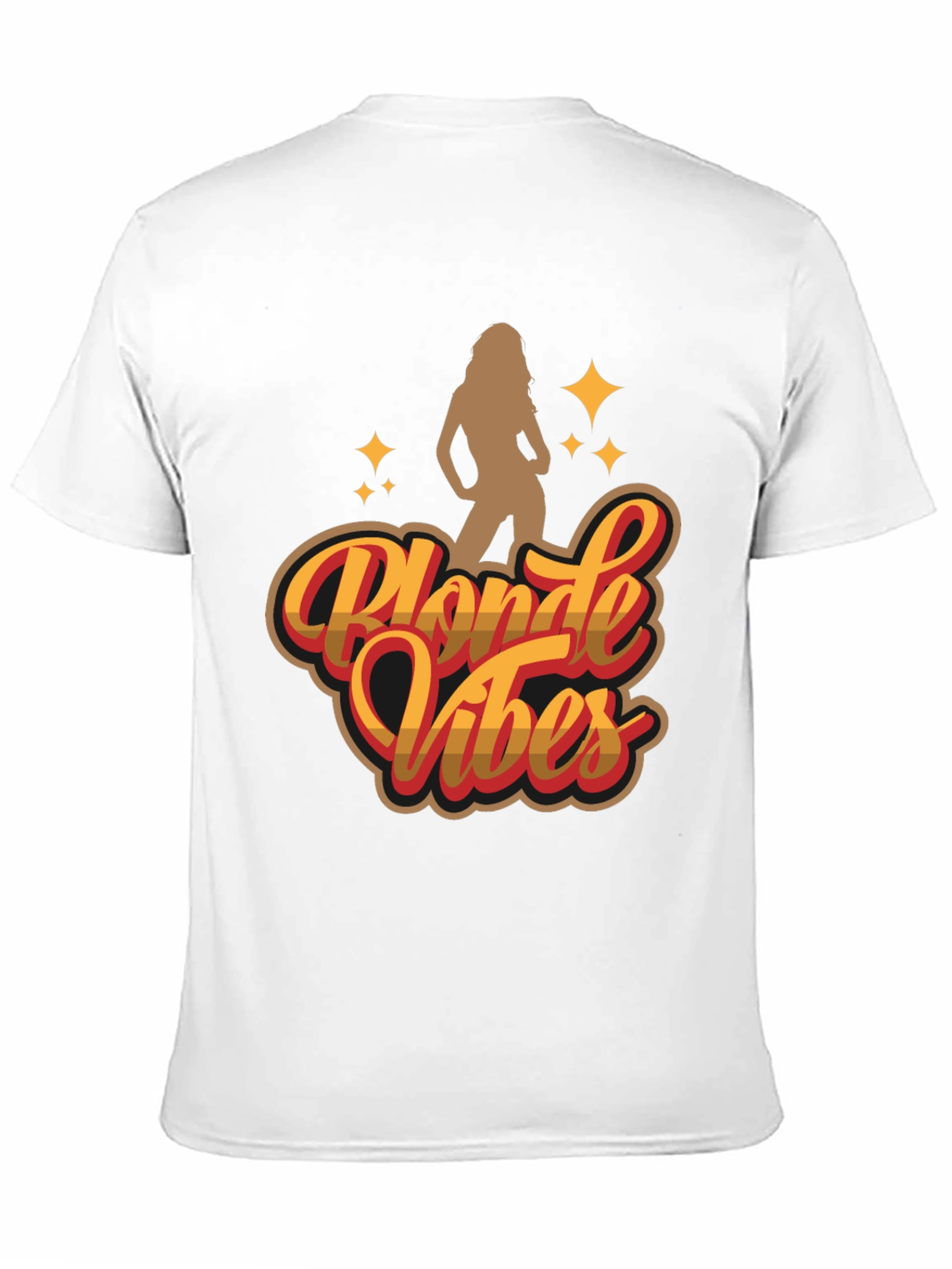 Camiseta Negra Blonde Vibes Estilo Retro