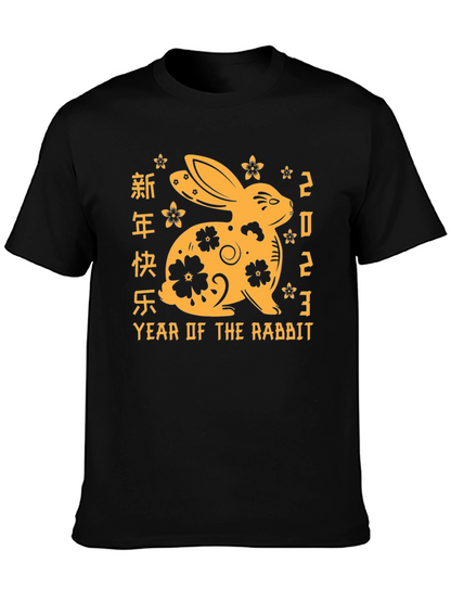 Camiseta Negra Año del Conejo 2023