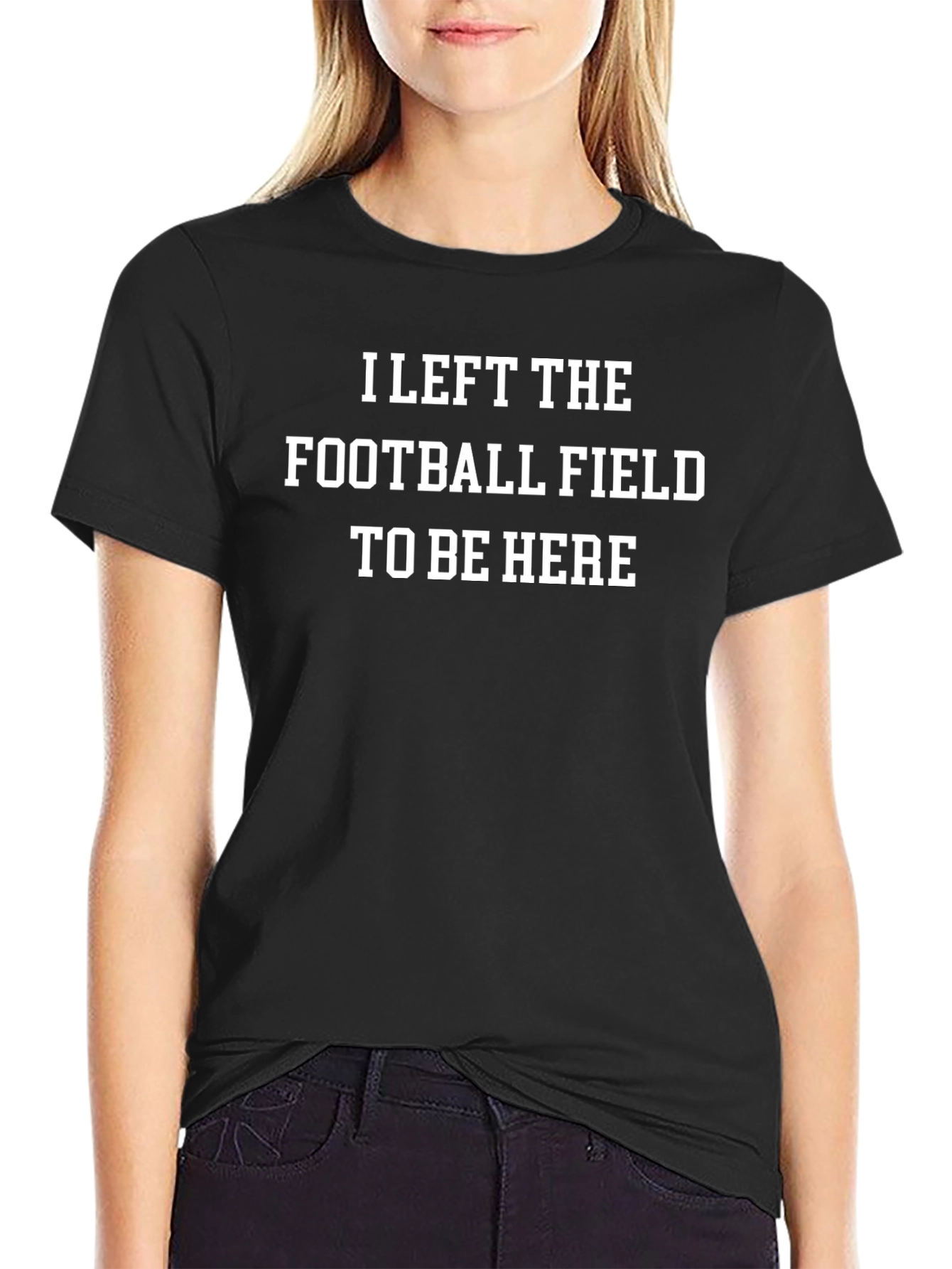 Camiseta Negra: Dejé el Campo por Estar Aquí