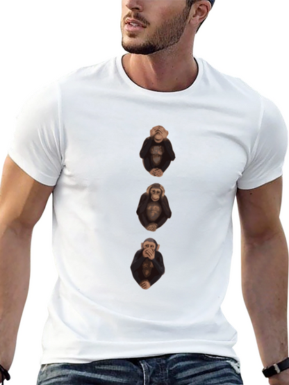 Camiseta Hombre Monos Sabios