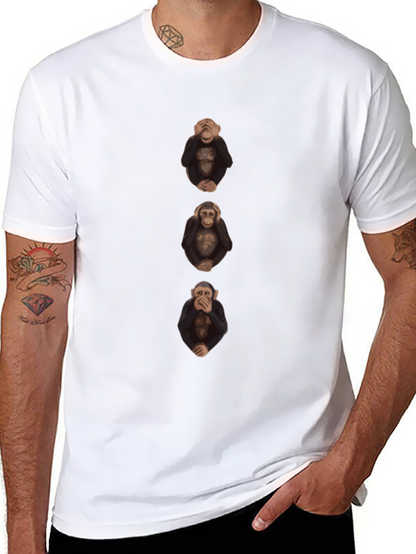Camiseta Hombre Monos Sabios