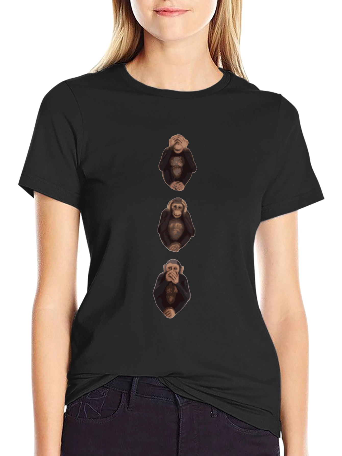 Camiseta Hombre Monos Sabios