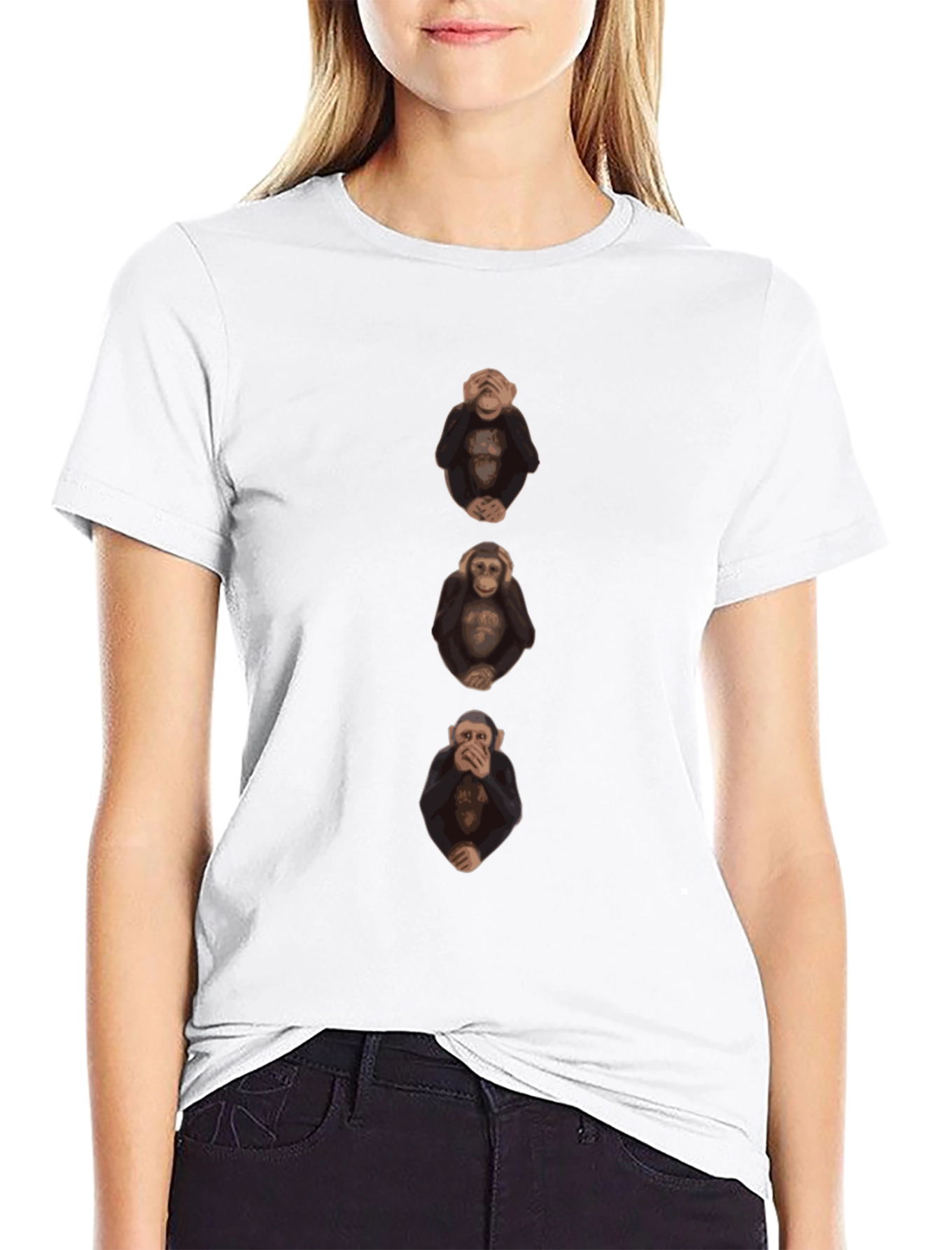 Camiseta Hombre Monos Sabios