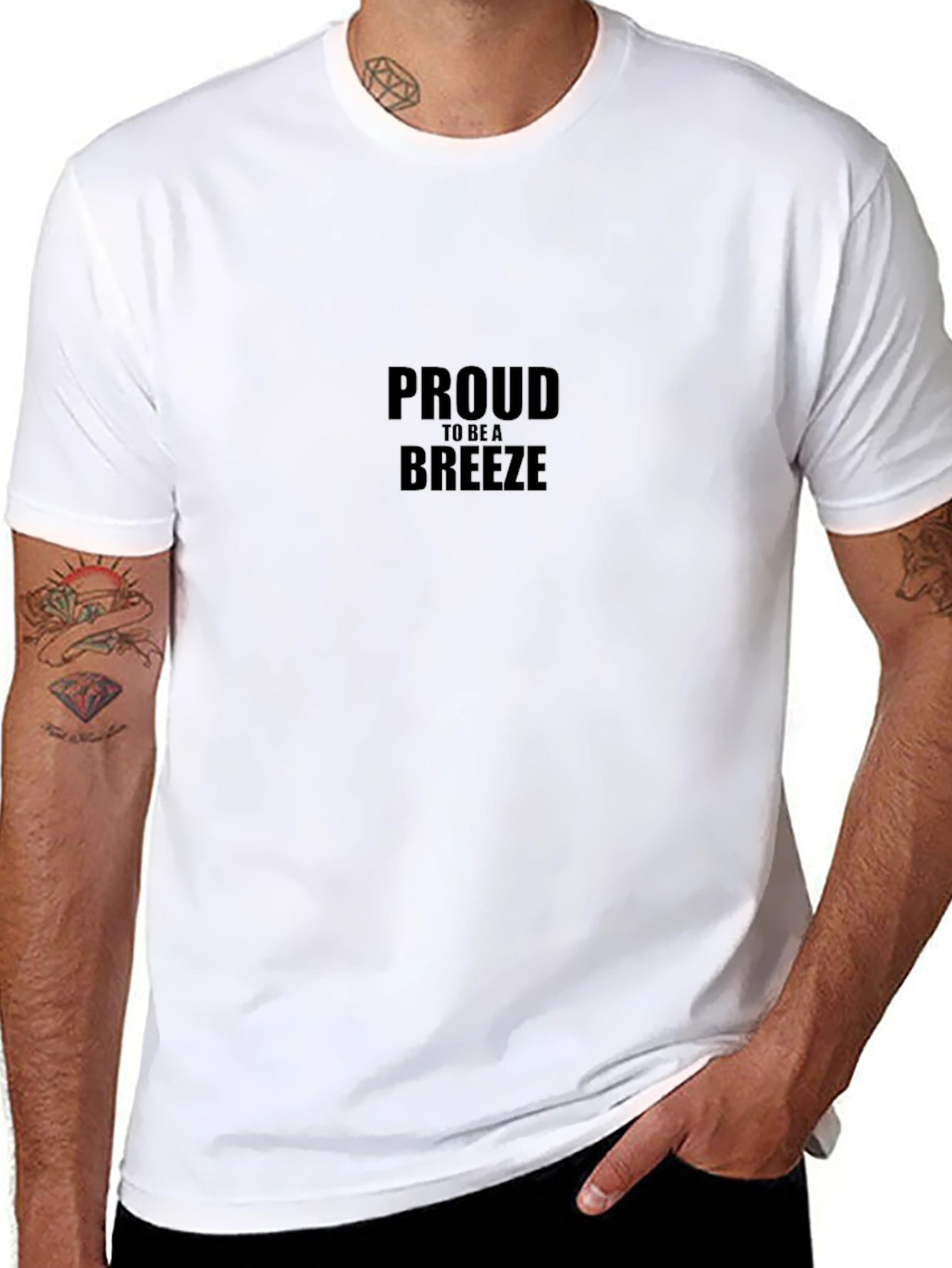 Camiseta Negra: Orgulloso de Ser Una Brisa