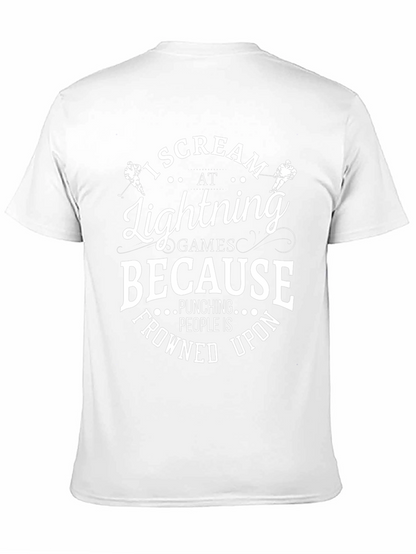 Camiseta I Scream At Lightning Games