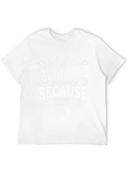 Camiseta I Scream At Lightning Games