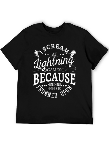 Camiseta I Scream At Lightning Games