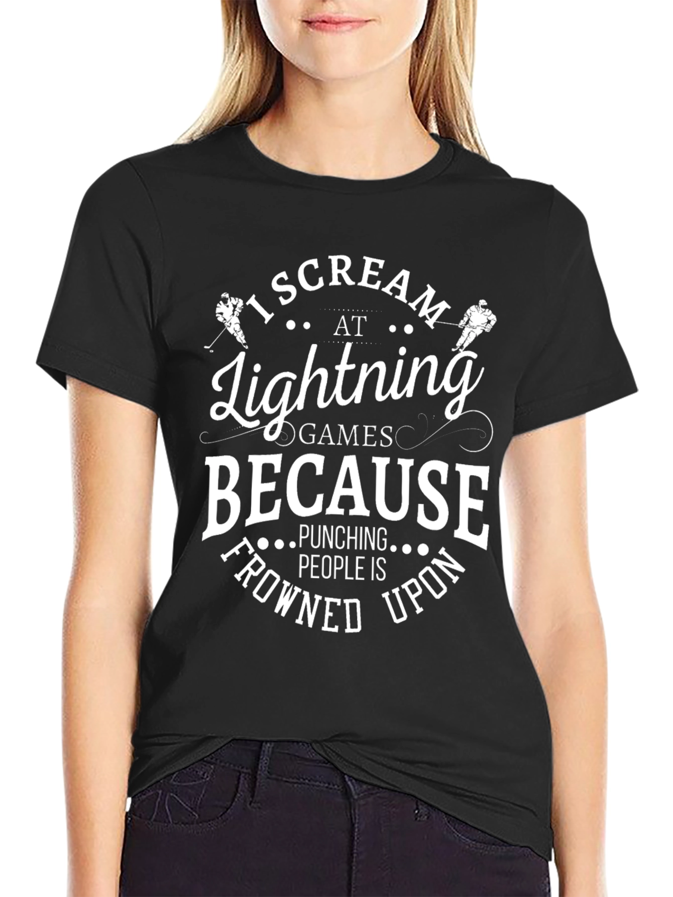 Camiseta I Scream At Lightning Games
